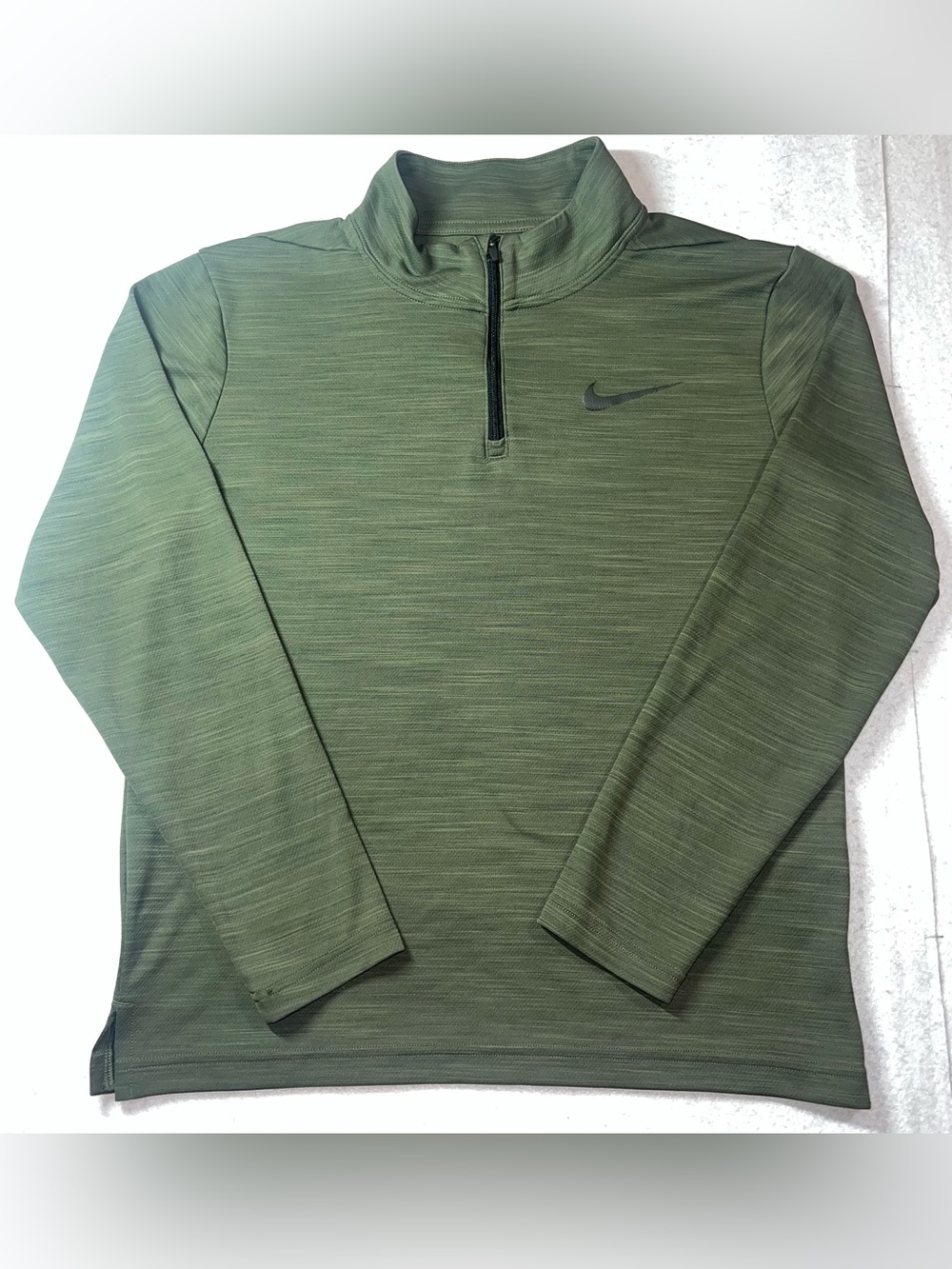 Nike Men’s Breathe Superset 1/4 Zip Pullover ,Olive Green Heather,Small